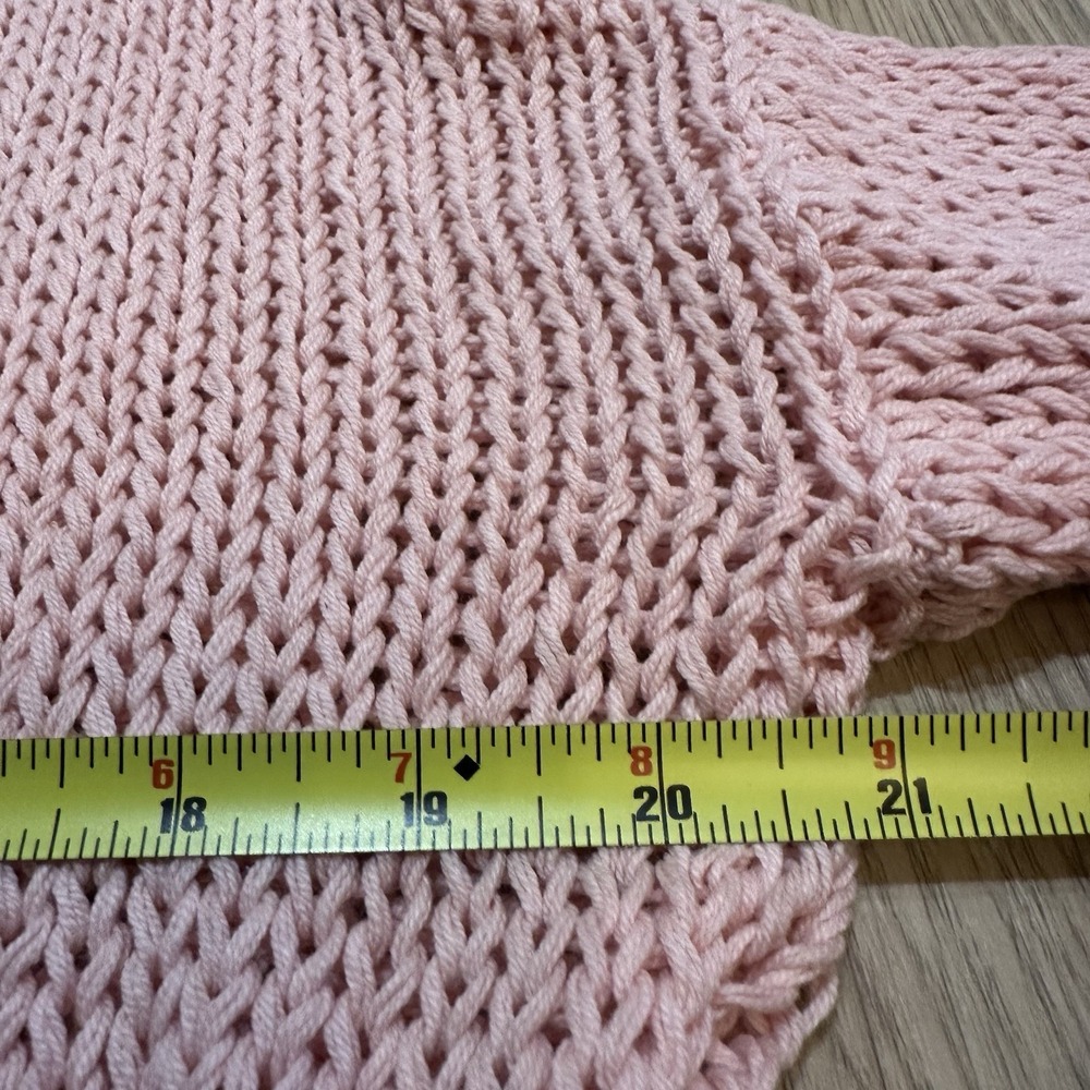 Wooden Ships Merry Crew Chunky Knit Sweater Size XS/S Mint Condition Preppy Pink - Picture 7 of 9